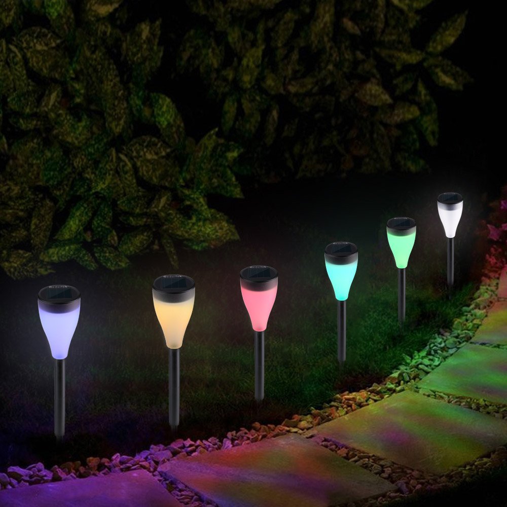 LED Color Changing Solar Lights Outdoor Garden Lawn Light 7 Colors 3
