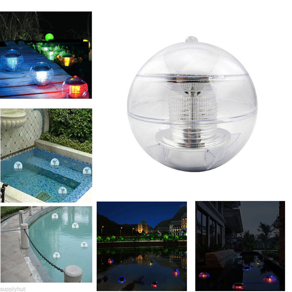 Details About Outdoor Solar Color Changing Led Floating Lights Garden Ball Pond Pool Lamp